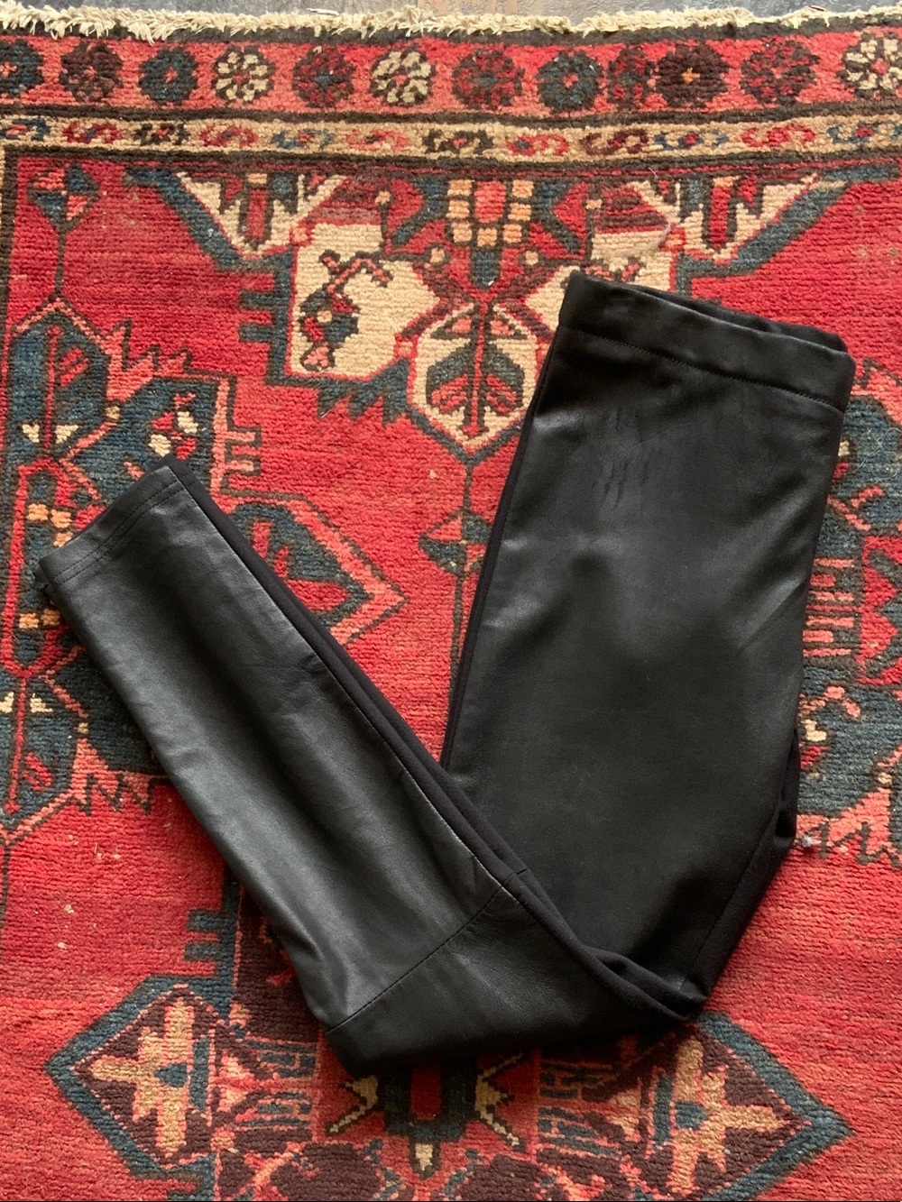 Lamarque Black Leather Leggings